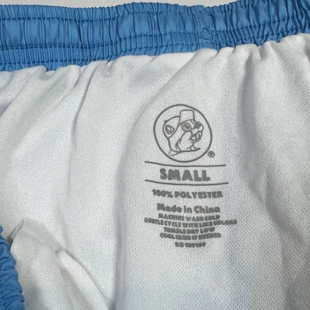 Buc-ees Womens Small Shorts Texas Blue Pink Athletic‎ Swim Trunks S Bucees Retro